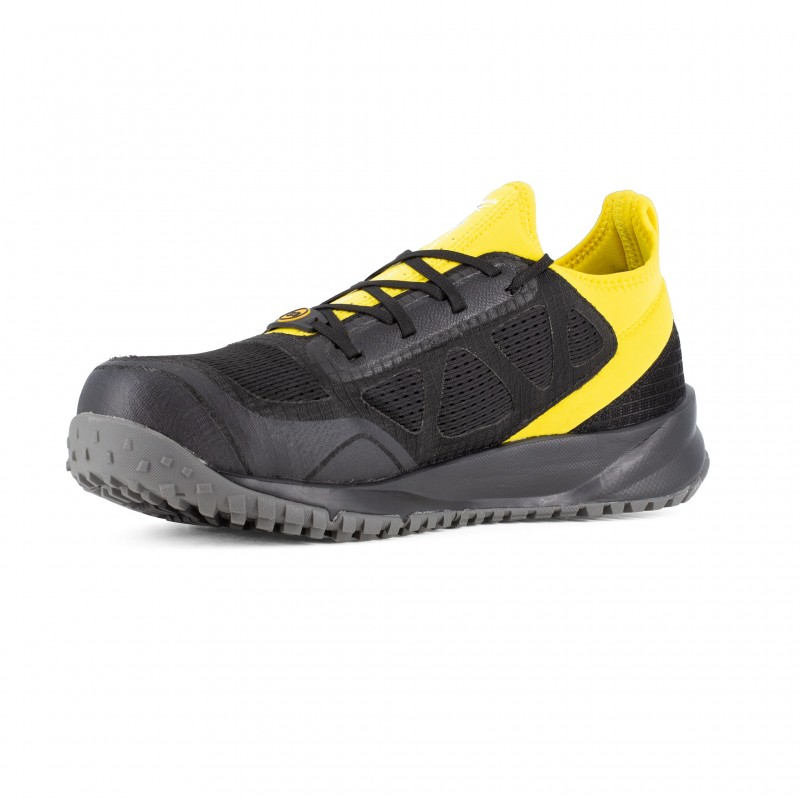 Reebok - Baskets de sécurité basses noires et jaunes en maille Ripstop embout aluminium ALL TERRAIN S3 SRC