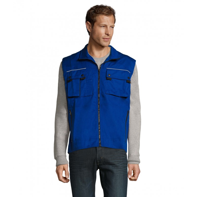Sol's - Bodywarmer workwear homme ZENITH PRO - Bleu Bugatti