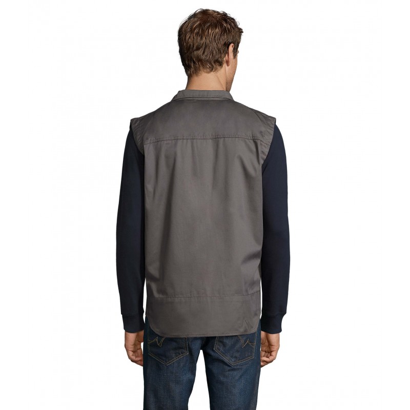 Sol's - Bodywarmer workwear homme ZENITH PRO - Gris Foncé