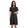 Neoblu - Robe midi manches courtes CAMILLE - Noir Profond