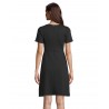 Neoblu - Robe midi manches courtes CAMILLE - Noir Profond