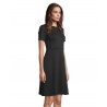 Neoblu - Robe midi manches courtes CAMILLE - Noir Profond