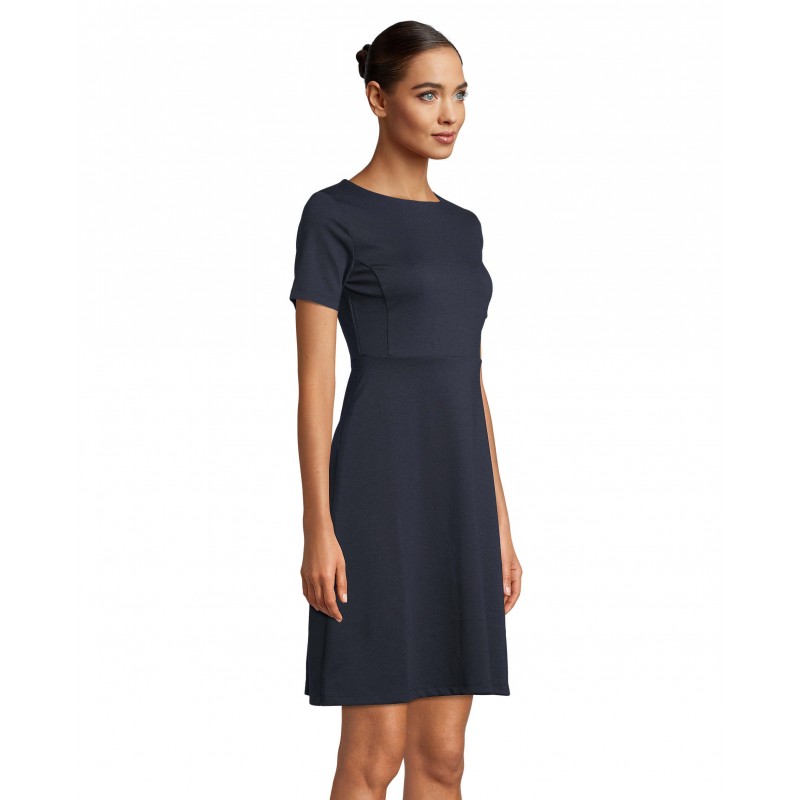 Neoblu - Robe midi manches courtes CAMILLE - Nuit