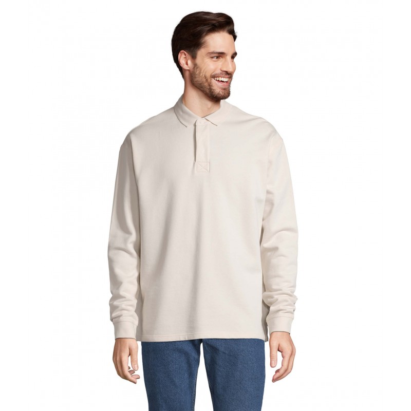 Sol's - Sweat-shirt unisexe col polo HERITAGE - Ecru