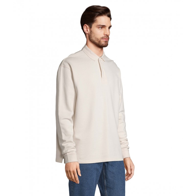 Sol's - Sweat-shirt unisexe col polo HERITAGE - Ecru