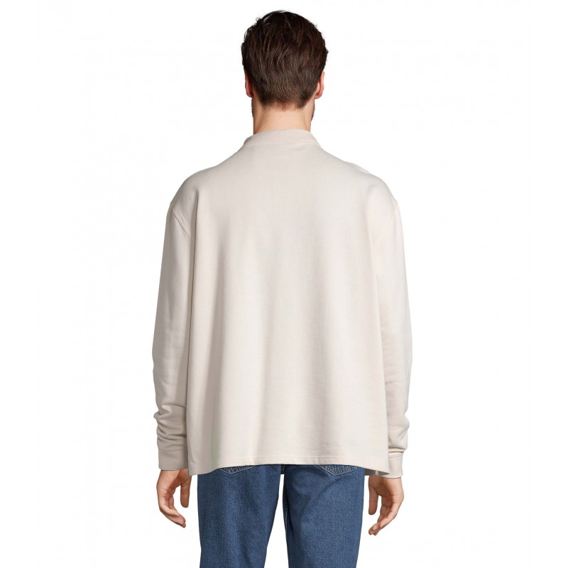 Sol's - Sweat-shirt unisexe col polo HERITAGE - Ecru
