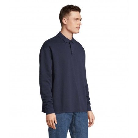 Sol's - Sweat-shirt unisexe col polo HERITAGE - French Marine