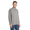 Sol's - Sweat-shirt unisexe col polo HERITAGE - Gris Chiné