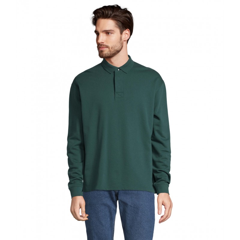 Sol's - Sweat-shirt unisexe col polo HERITAGE - Vert Empire