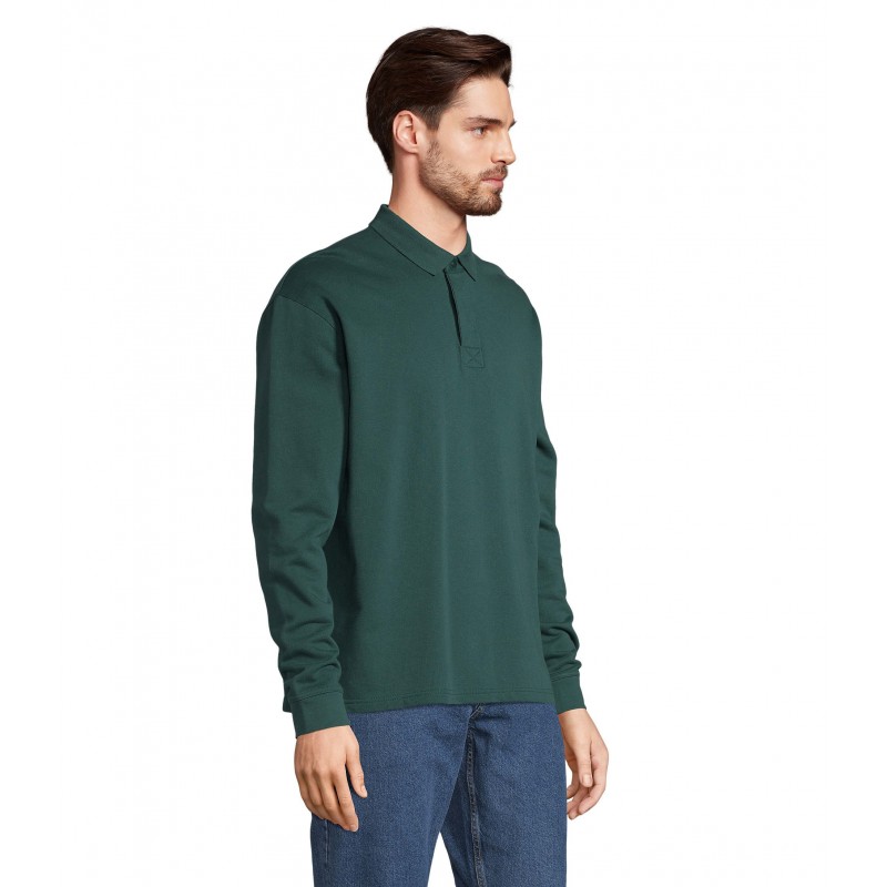 Sol's - Sweat-shirt unisexe col polo HERITAGE - Vert Empire