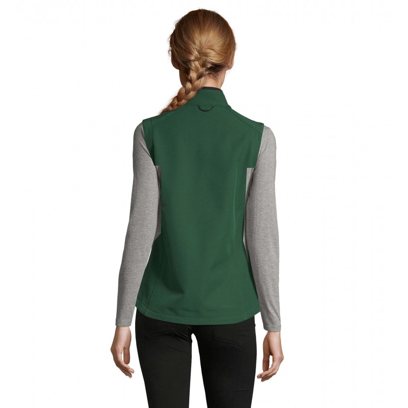 Sol's - Softshell femme sans manches RALLYE WOMEN - Vert Bouteille