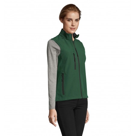 Sol's - Softshell femme sans manches RALLYE WOMEN - Vert Bouteille
