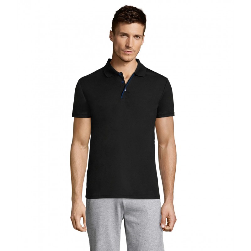 Sol's - Polo sport homme PERFORMER MEN - Noir