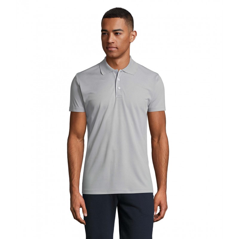 Sol's - Polo sport homme PERFORMER MEN - Gris Pur