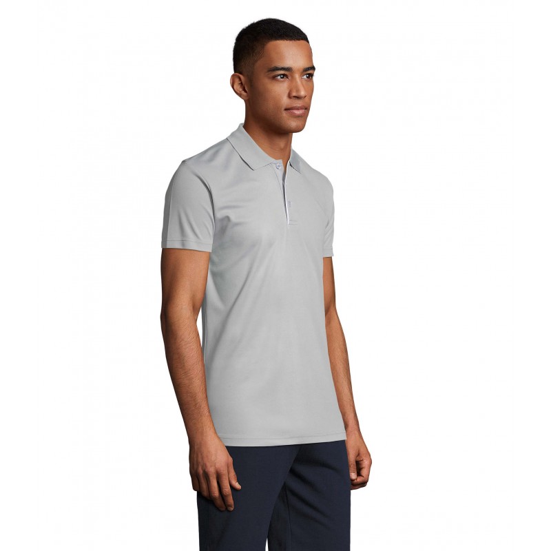 Sol's - Polo sport homme PERFORMER MEN - Gris Pur