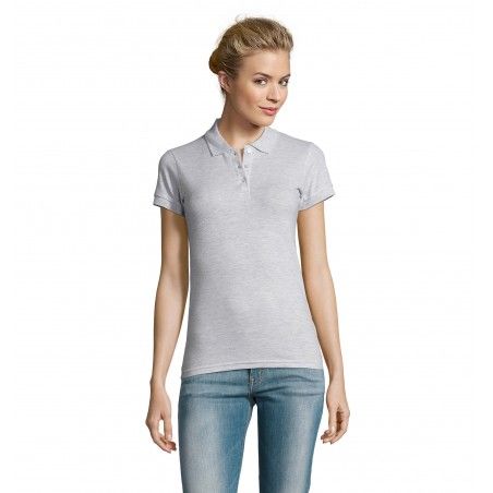 Sol's - Polo femme PERFECT WOMEN - Blanc Chiné
