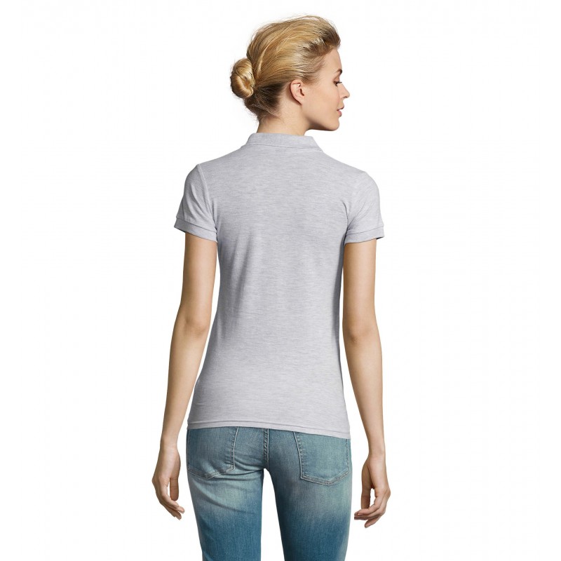 Sol's - Polo femme PERFECT WOMEN - Blanc Chiné