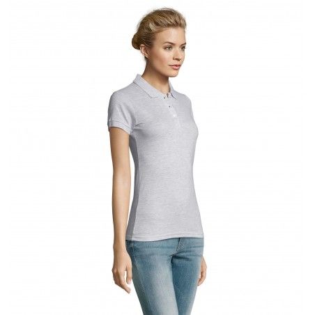 Sol's - Polo femme PERFECT WOMEN - Blanc Chiné