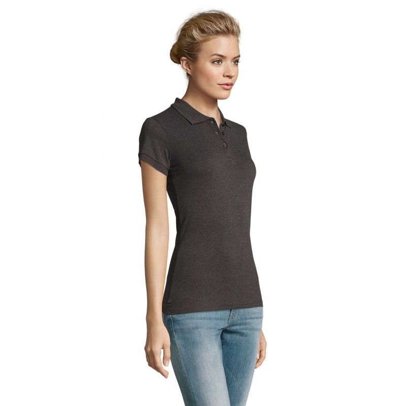 Sol's - Polo femme PERFECT WOMEN - Anthracite Chiné