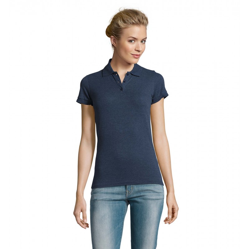 Sol's - Polo femme PERFECT WOMEN - Denim Chiné
