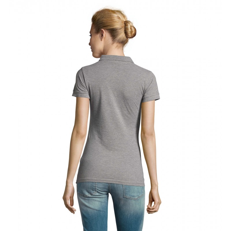 Sol's - Polo femme PERFECT WOMEN - Gris Chiné