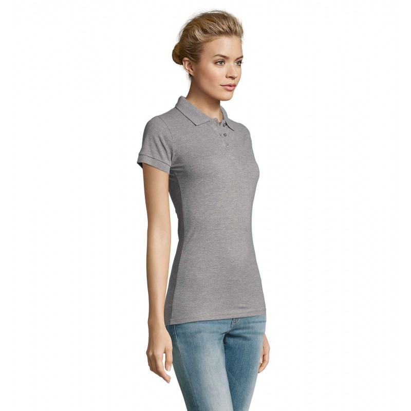 Sol's - Polo femme PERFECT WOMEN - Gris Chiné