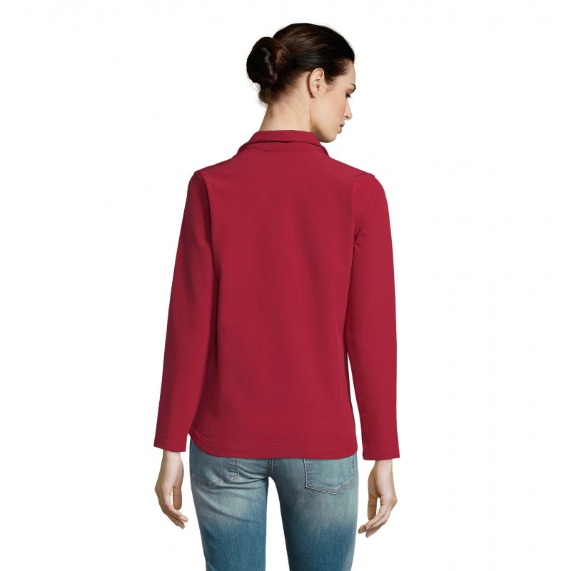 Sol's - Veste femme zippée softshell RACE WOMEN - Rouge Piment