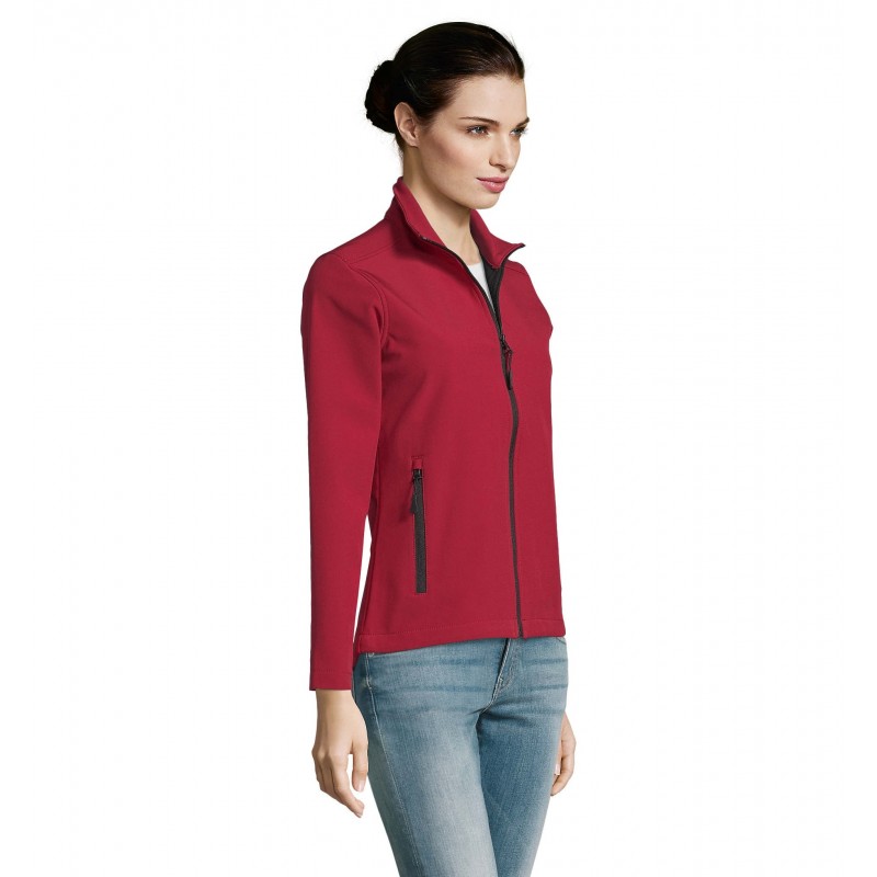 Sol's - Veste femme zippée softshell RACE WOMEN - Rouge Piment