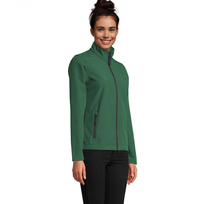 Sol's - Veste femme zippée softshell RACE WOMEN - Vert Bouteille