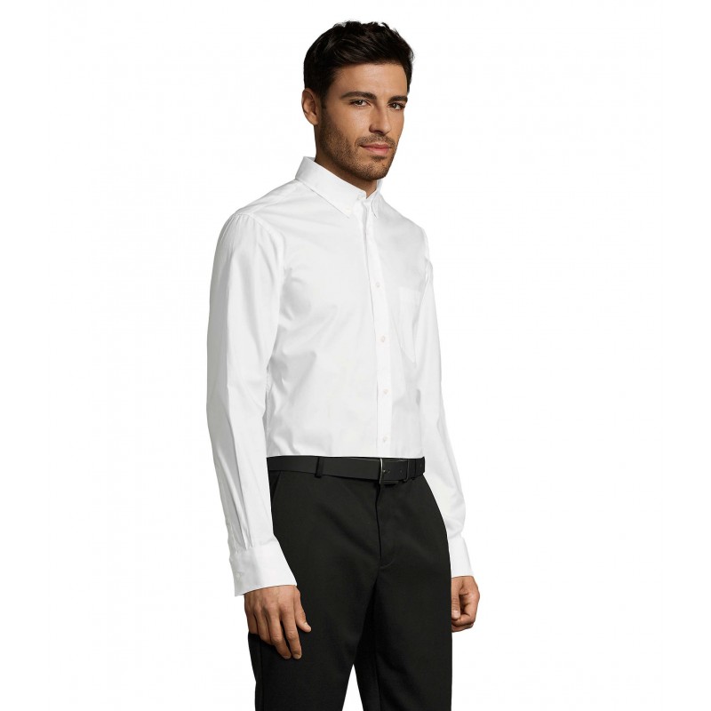 Sol's - Chemise homme manches longues BUSINESS MEN - Blanc