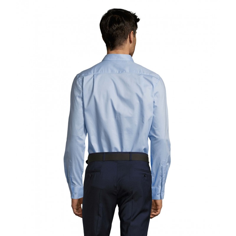Sol's - Chemise homme manches longues BUSINESS MEN - Ciel Vif