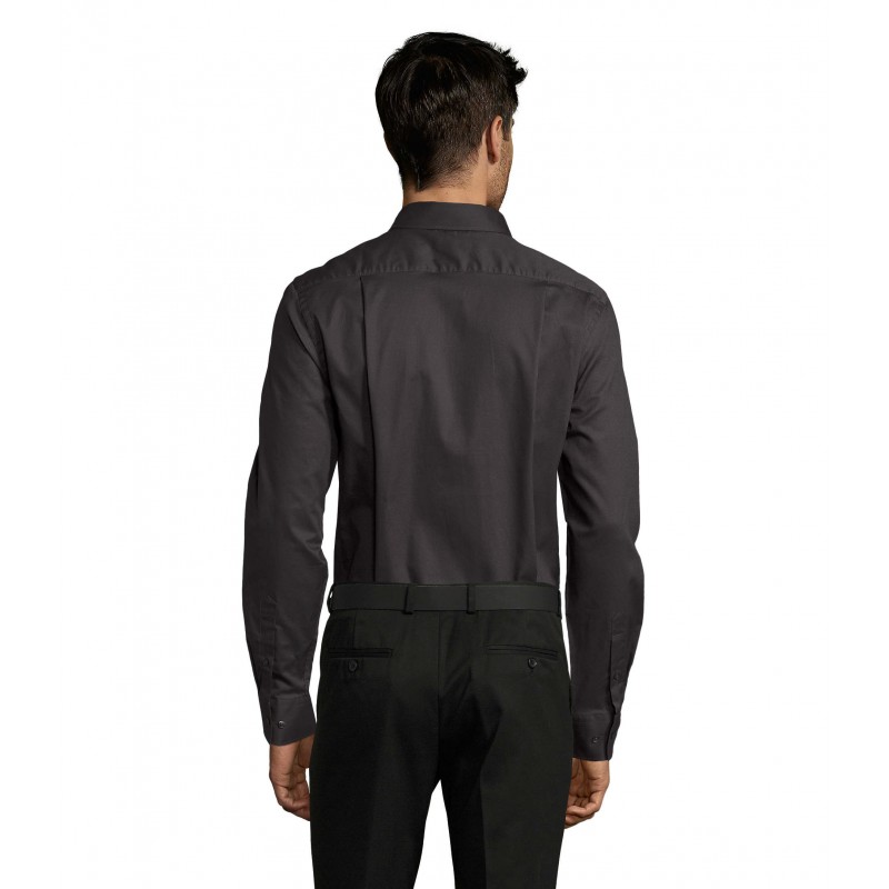 Sol's - Chemise homme manches longues BUSINESS MEN - Gris Titanium