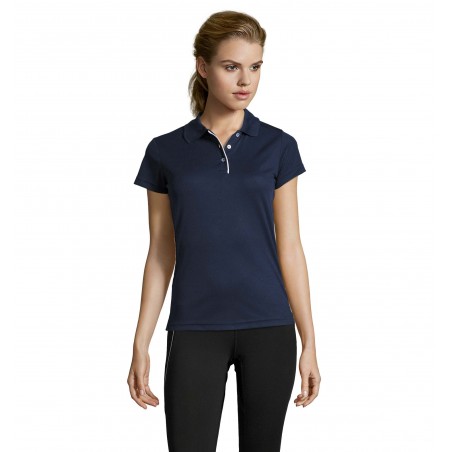 Sol's - Polo sport femme PERFORMER WOMEN - French Marine