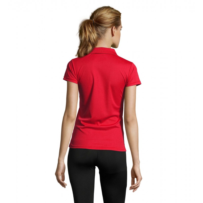 Sol's - Polo sport femme PERFORMER WOMEN - Rouge