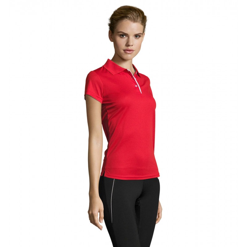 Sol's - Polo sport femme PERFORMER WOMEN - Rouge