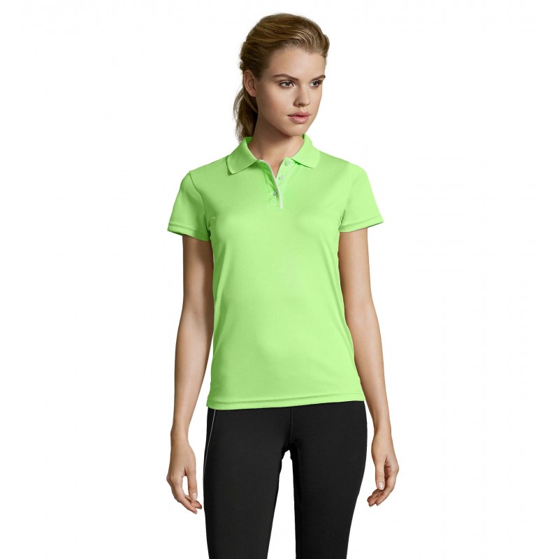 Sol's - Polo sport femme PERFORMER WOMEN - Vert Pomme