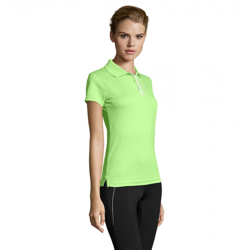 Sol's - Polo sport femme PERFORMER WOMEN - Vert Pomme