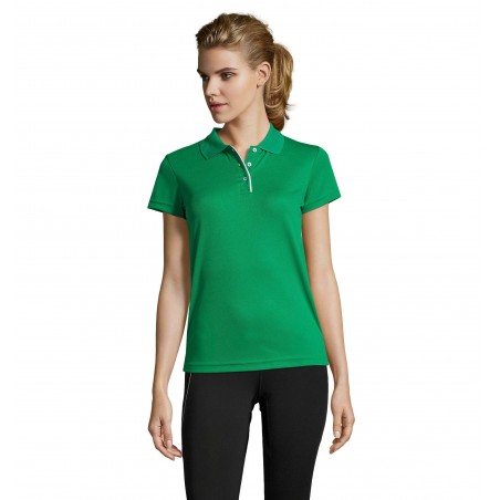 Sol's - Polo sport femme PERFORMER WOMEN - Vert Prairie