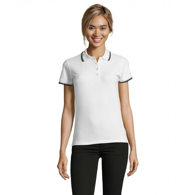 Sol's - Polo femme PRACTICE WOMEN - Blanc