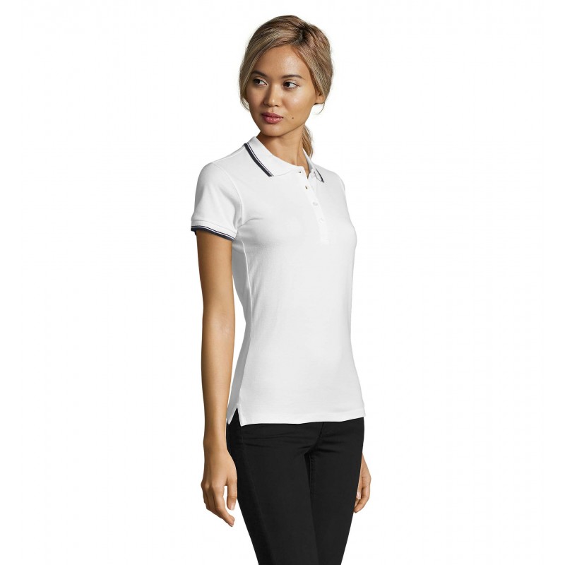 Sol's - Polo femme PRACTICE WOMEN - Blanc