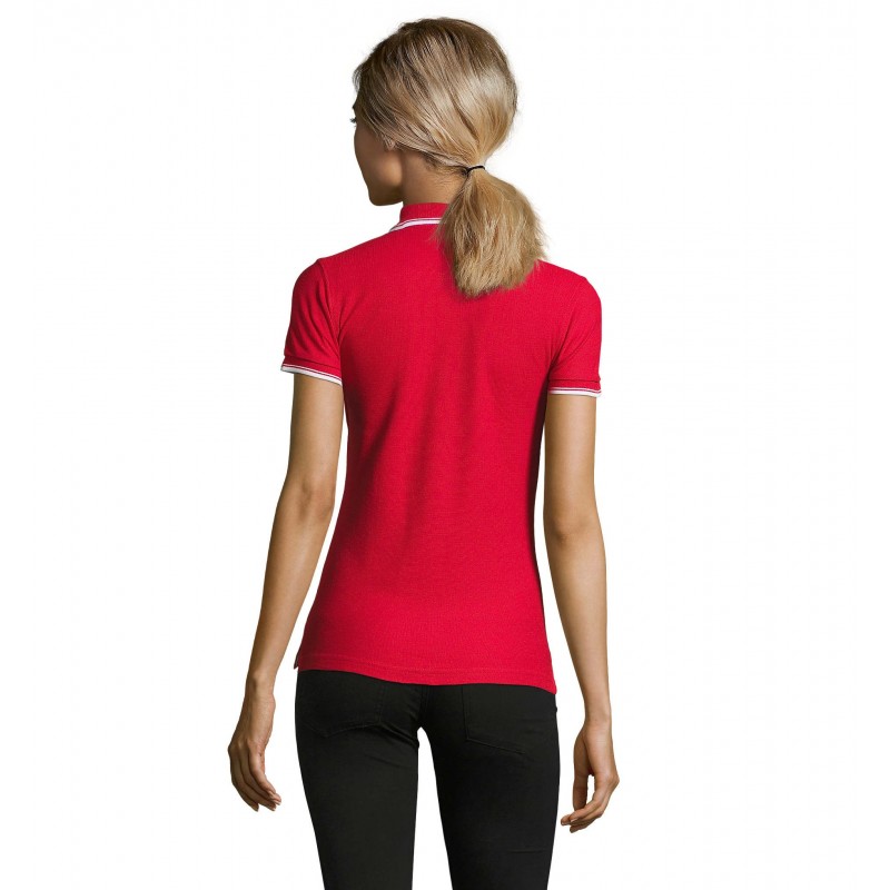 Sol's - Polo femme PRACTICE WOMEN - Rouge