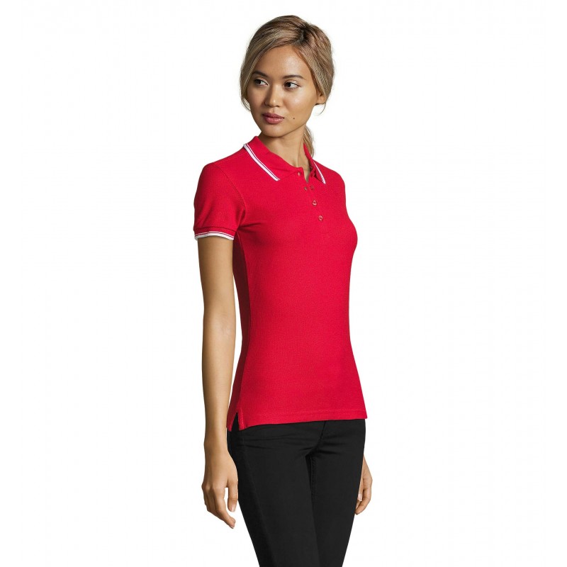 Sol's - Polo femme PRACTICE WOMEN - Rouge