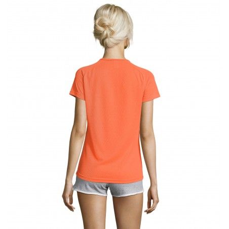 Sol's - Tee-shirt femme manches raglan SPORTY WOMEN - Neon Orange