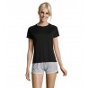 Sol's - Tee-shirt femme manches raglan SPORTY WOMEN - Noir