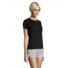 Sol's - Tee-shirt femme manches raglan SPORTY WOMEN - Noir