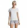Sol's - Tee-shirt femme manches raglan SPORTY WOMEN - Blanc