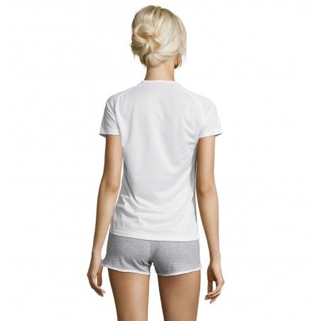 Sol's - Tee-shirt femme manches raglan SPORTY WOMEN - Blanc