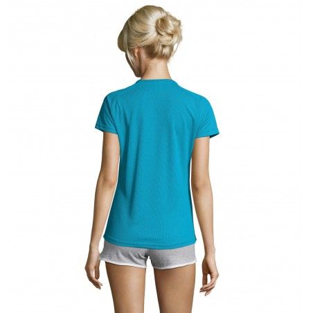 Sol's - Tee-shirt femme manches raglan SPORTY WOMEN - Aqua