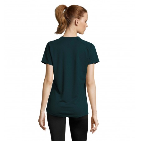 Sol's - Tee-shirt femme manches raglan SPORTY WOMEN - Bleu Pétrole
