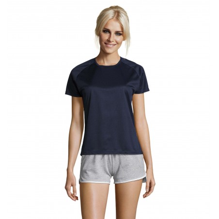Sol's - Tee-shirt femme manches raglan SPORTY WOMEN - French Marine